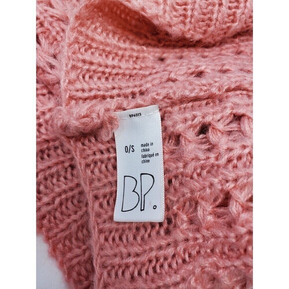 BP BRASS PLUM NORDSTROM BLUSH PINK DUSTY ROSE INFINITY SCARF WOMEN OS - Picture 10 of 11